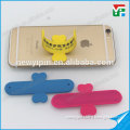 Silicone manufacturer Phone support stand silicone slap wristband Logo OEM phone back sticker